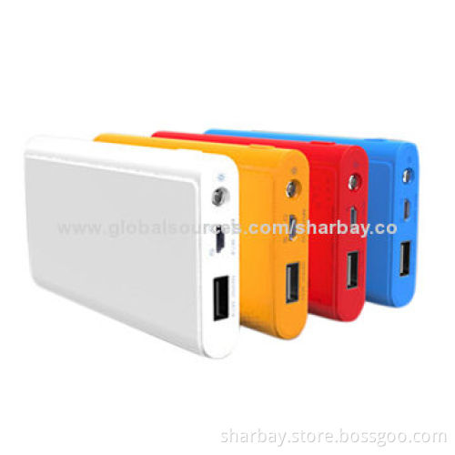 Power Banks with 6,000mAh Capacity, Lithium Polymer Battery, 5V/1A Input/Output,RoHS/FCC/CE ApprovedNew